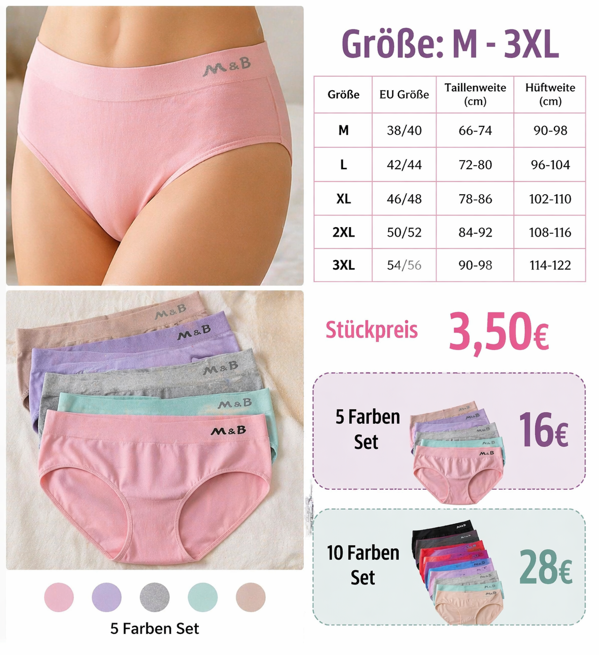 Bequeme Slips für jeden Tag „ Anna“