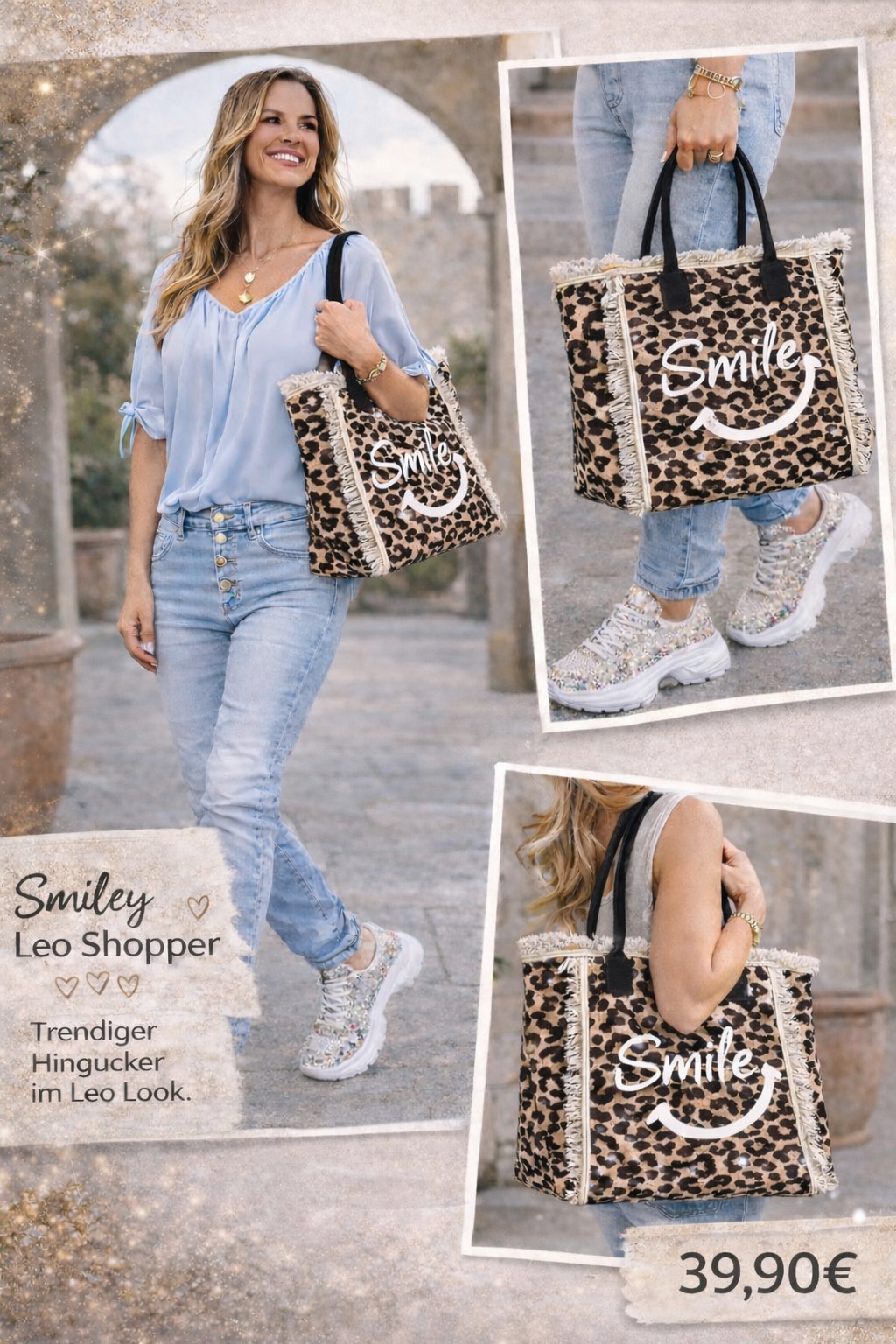 Smiley Leo Shopper - Dein neues Lieblings- Statement