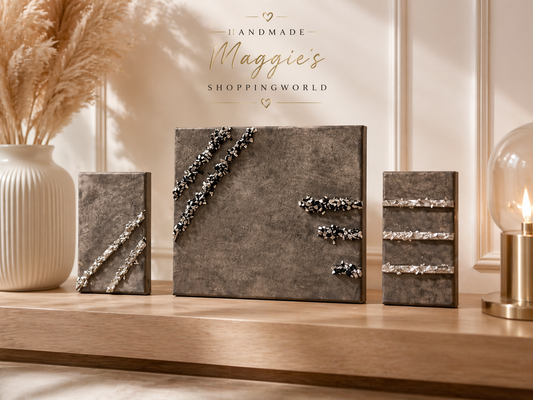 3-teiliges Leinwandbild Handmade Luxus