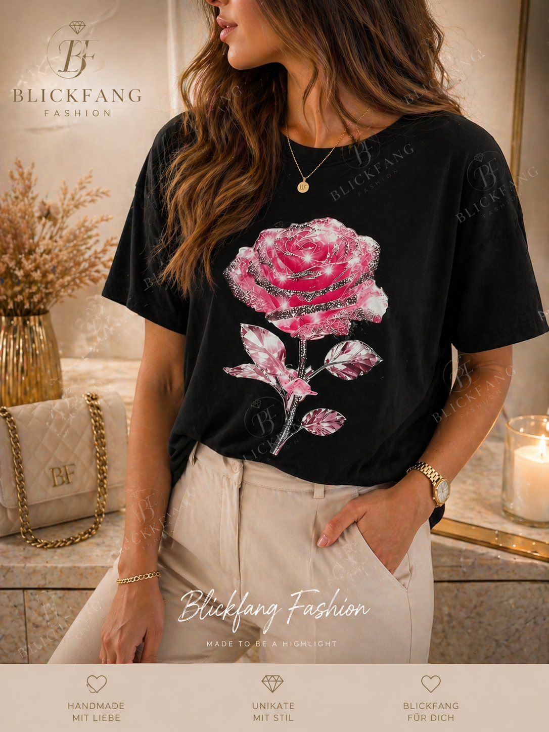 Tshirt „ Rose - Shine „