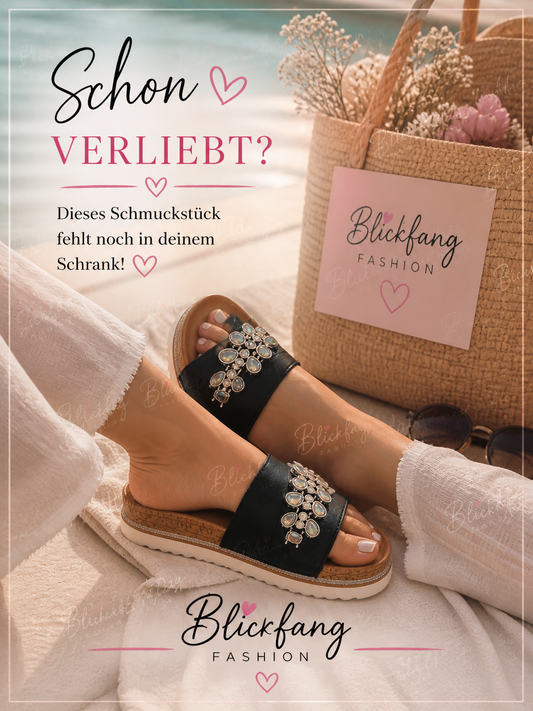 Sommer Sandalen mit Glitzer Details