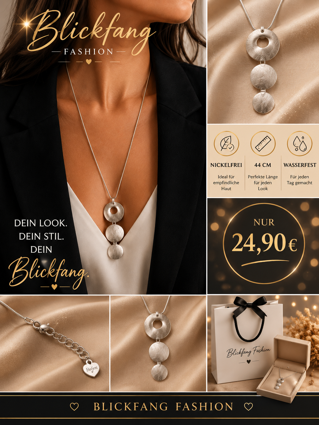 Elegante Statement Halskette „ Lina“
