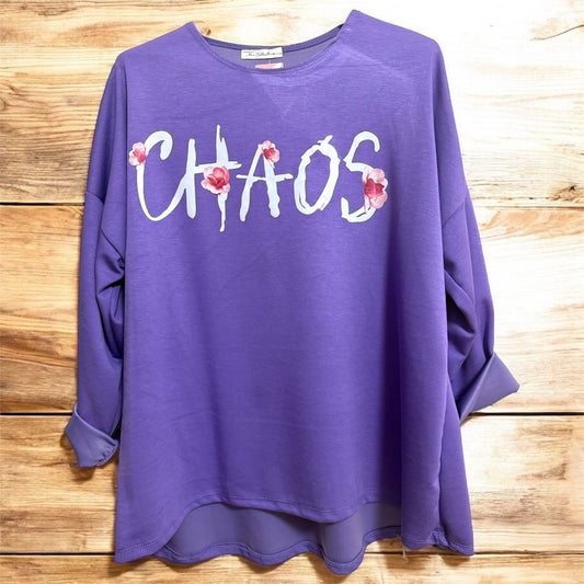 🔥 CHAOS Oversize Sweatshirt – Für alle, die das Leben in vollen Zügen genießen! 🔥