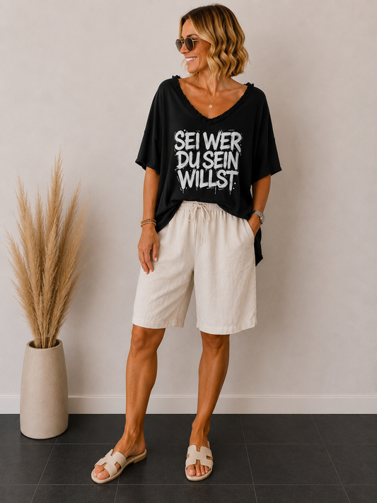 Statement Shirt - Sei wer du sein willst