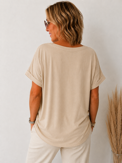 Wild V-Neck Shirt - lässiger Leo - Look