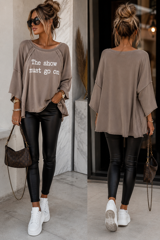 Statement Shirt „ the Show Must Go on „