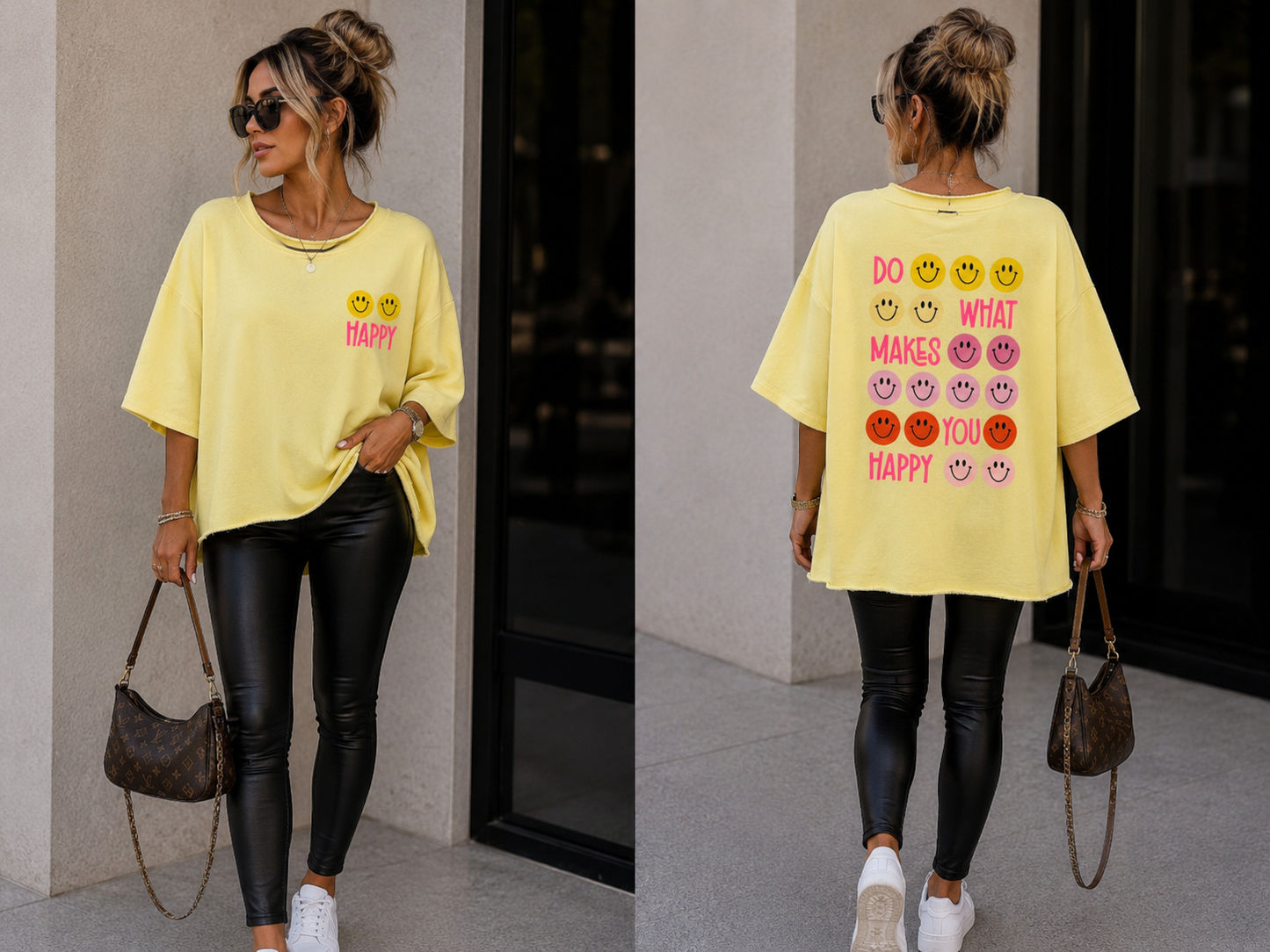 Statement Shirt - Do What Makes ..,,, Happy