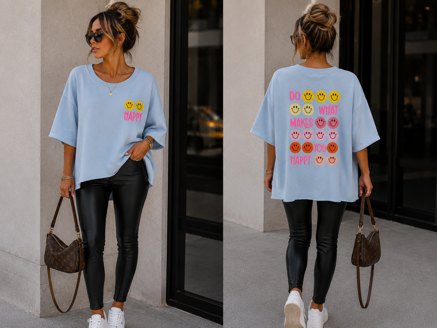 Statement Shirt - Do What Makes ..,,, Happy