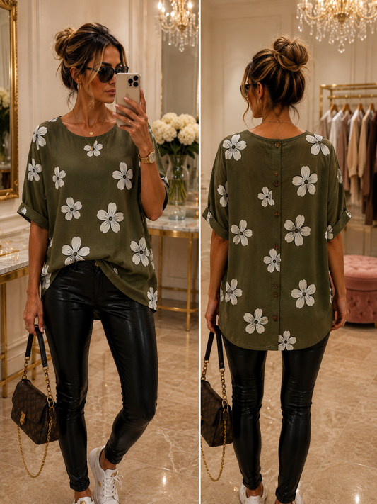 Luftige Bluse mit Floralem Print