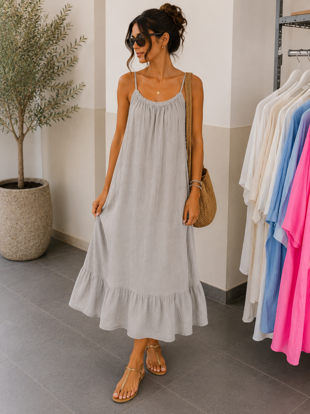 Musselin Kleid „ Ansa“