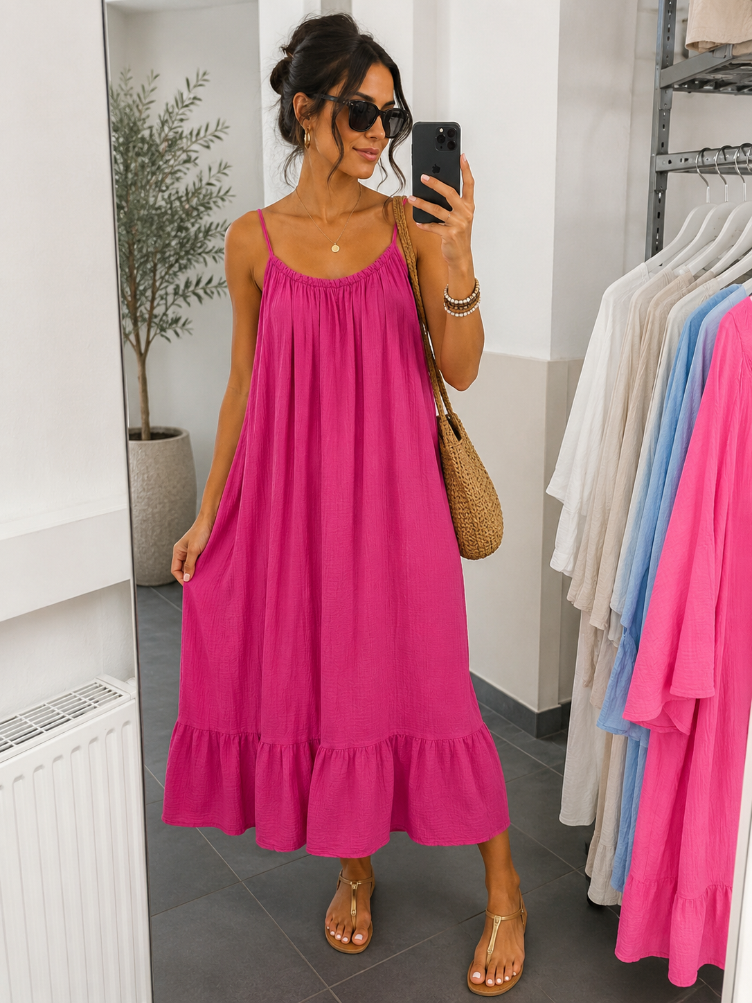 Musselin Kleid „ Ansa“