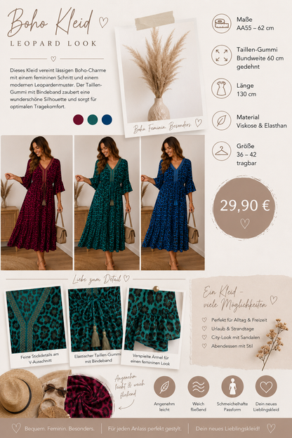 Boho Küsst Leo Sonmer Boho Leo Kleid