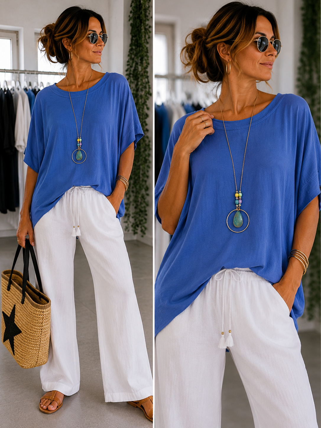 Oversize Shirt mit Kette „ Maria „