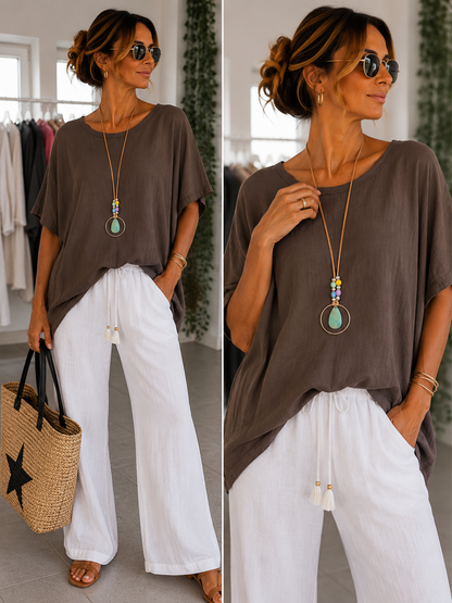 Oversize Shirt mit Kette „ Maria „