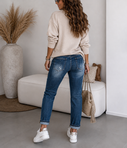 Sexy Women Jeans - Statement Jeans mit Herz Details