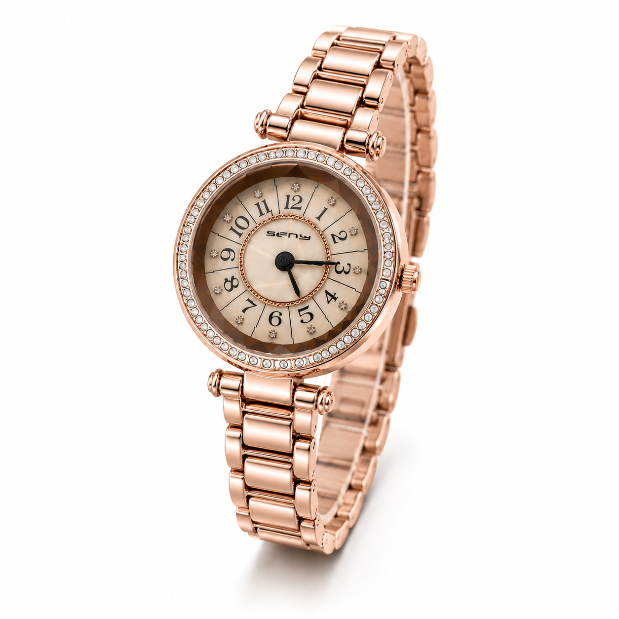 Damen - Armbanduhr Roségold