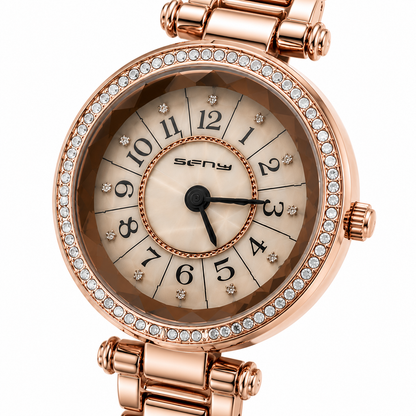 Damen - Armbanduhr Roségold