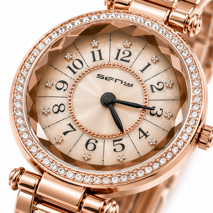 Damen - Armbanduhr Roségold
