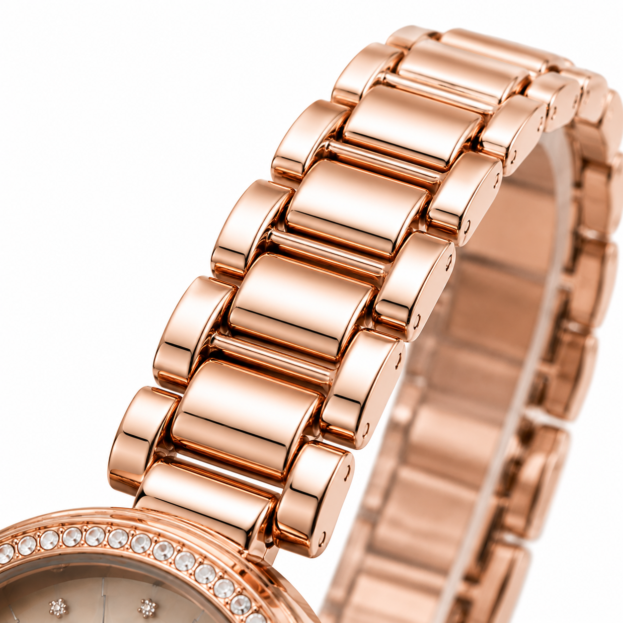 Damen - Armbanduhr Roségold
