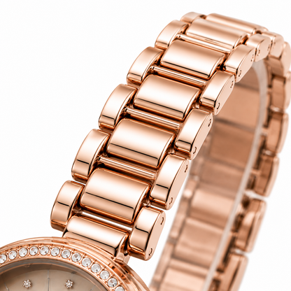 Damen - Armbanduhr Roségold