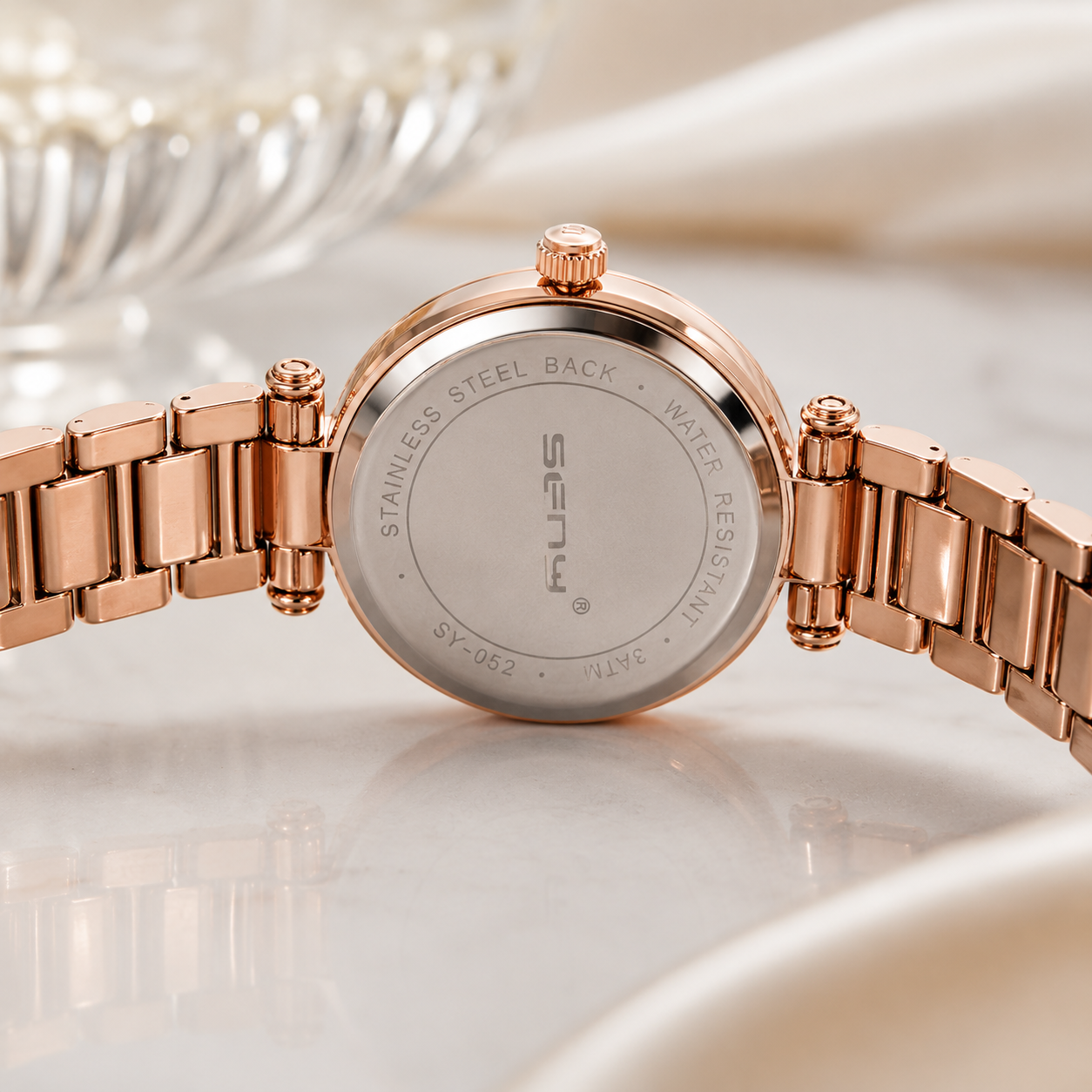 Damen - Armbanduhr Roségold