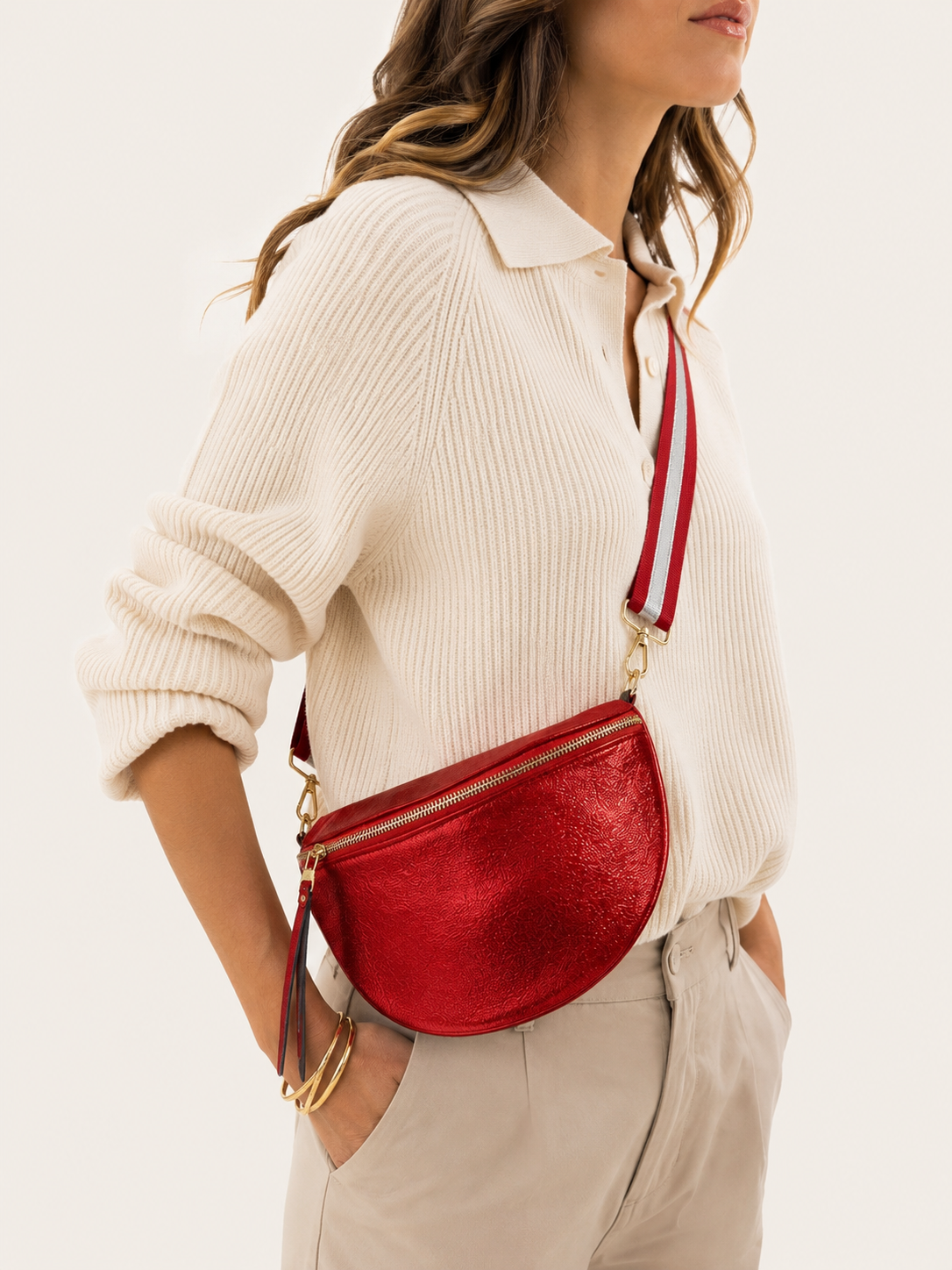 Metallic Crossbody Bag