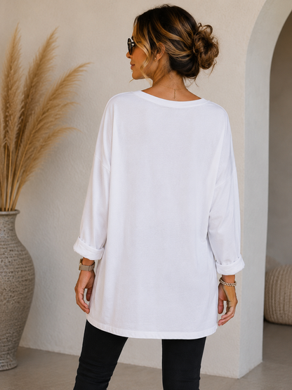 ✨ Golden Glam Oversize-Shirt – Dein eleganter Blickfang