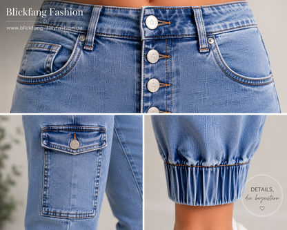 Karostar Cargo Jeans – Stylisch, bequem & ein echter Hingucker! 💙