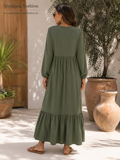 ✨ Maxikleid mit V-Ausschnitt – Zeitlos, feminin & wunderbar bequem
