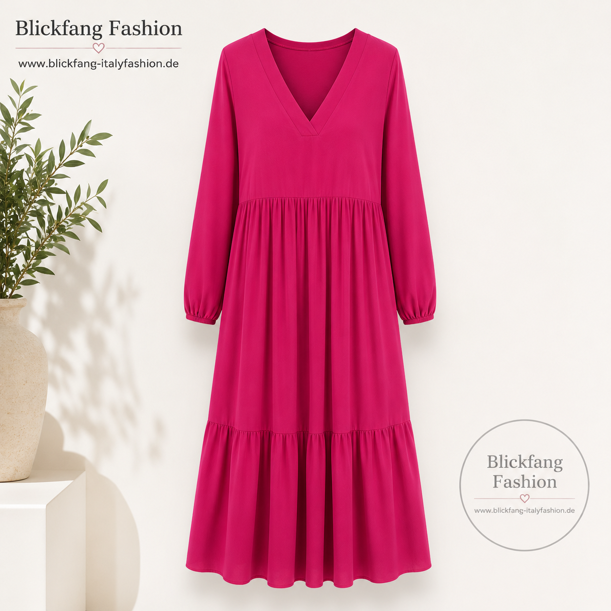 ✨ Maxikleid mit V-Ausschnitt – Zeitlos, feminin & wunderbar bequem