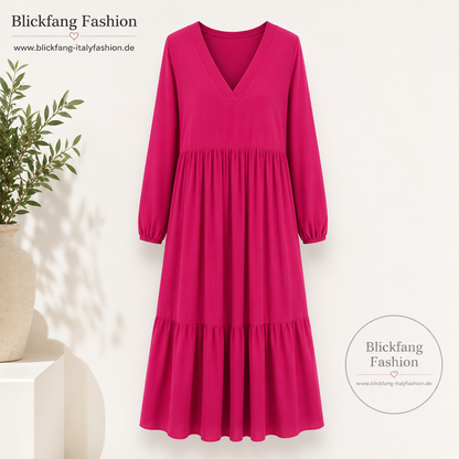 ✨ Maxikleid mit V-Ausschnitt – Zeitlos, feminin & wunderbar bequem