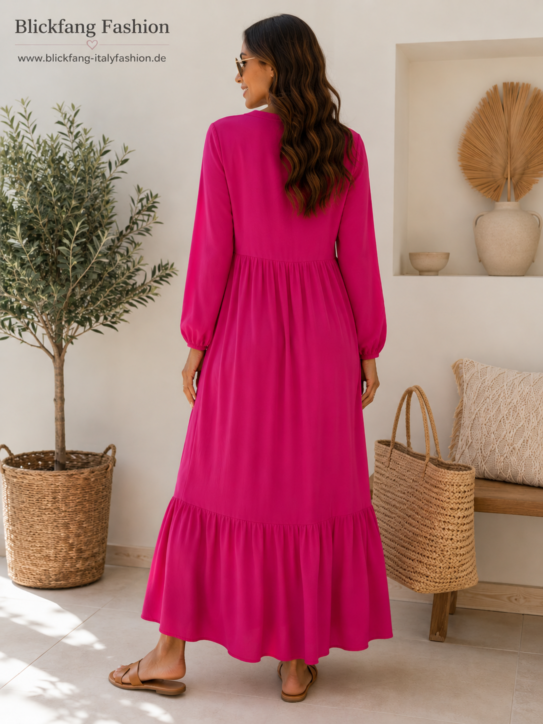 ✨ Maxikleid mit V-Ausschnitt – Zeitlos, feminin & wunderbar bequem