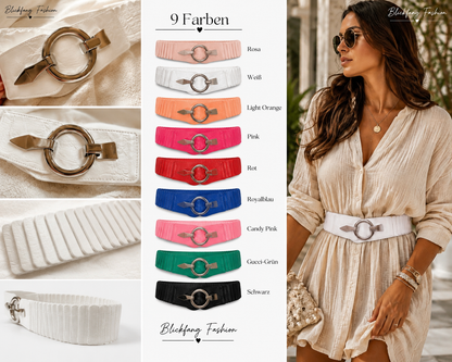 Italienischer Stretch-Gürtel mit Ringschließe – Das stilvolle Highlight für jedes Outfit in 9 Farben