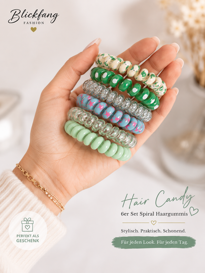 Hair - Ocean Breeze Collection – Premium Spiral-Haargummis im exklusiven 6er-Geschenkset