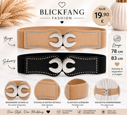 Stretchgürtel „Milano Elegance“ – Dein stylischer Blickfang für jedes Outfit