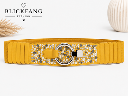 Stretchgürtel „Glam Sparkle“ – Eleganz mit funkelnden Strass-Details