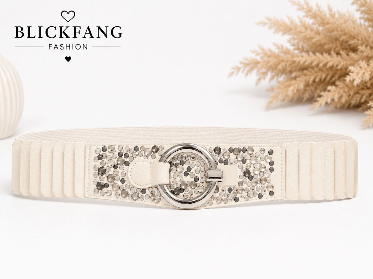 Stretchgürtel „Glam Sparkle“ – Eleganz mit funkelnden Strass-Details