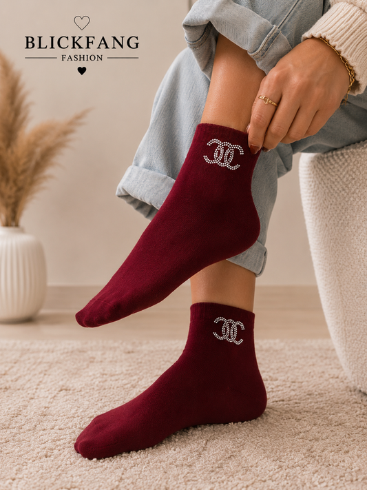 Strass-Socken „Luxury Sparkle“ – Eleganz für jeden Schritt