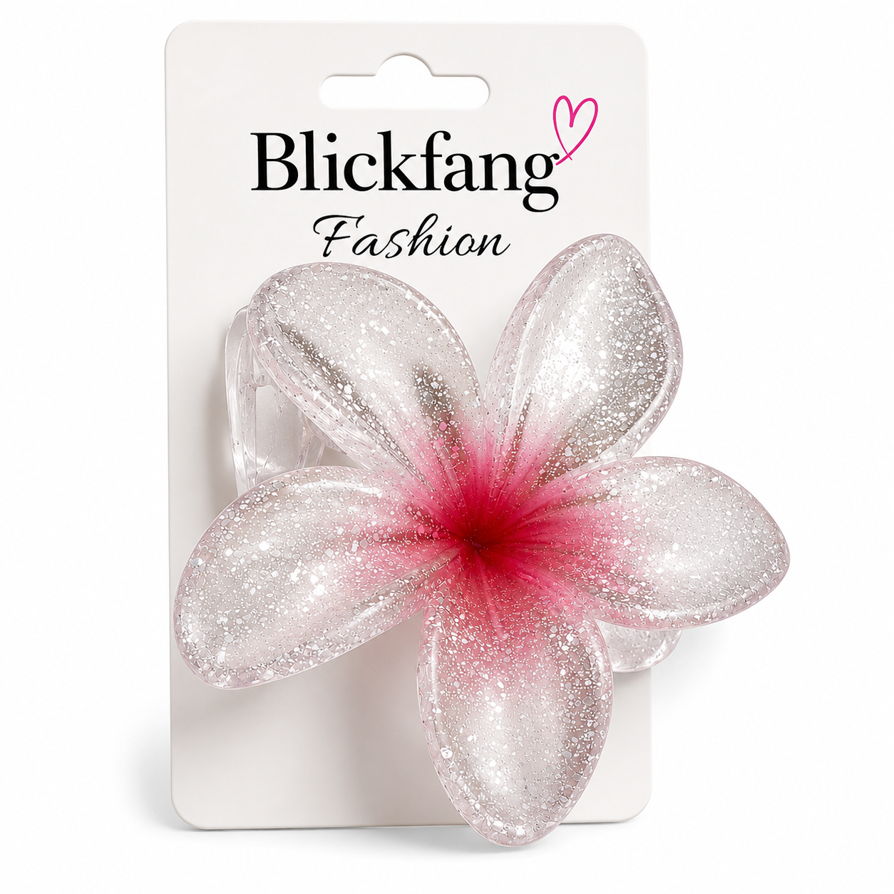 XL-Lotus Haarklammer mit Glitzer-Effekt – Eleganter Sommer-Look | Rosa |