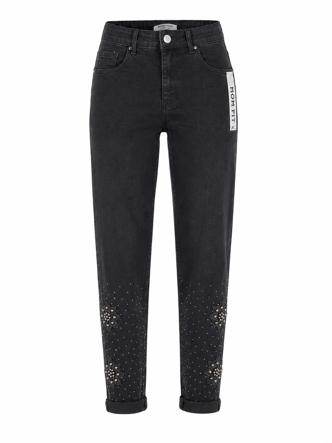 ✨ Redseventy Mom Fit Jeans mit Strassblüten – Neue Kollektion