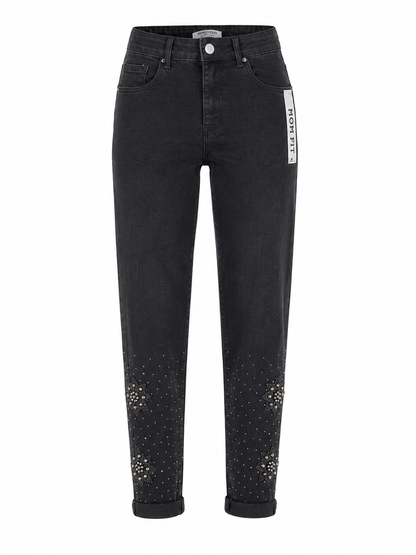 ✨ Redseventy Mom Fit Jeans mit Strassblüten – Neue Kollektion