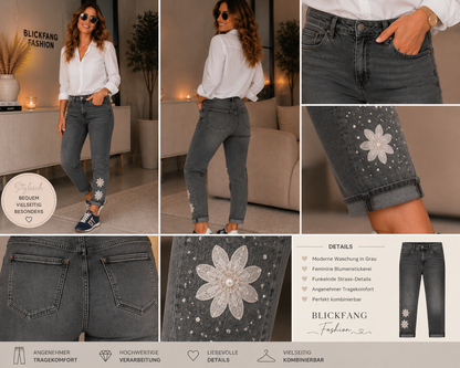 🌸 Red Seventy Jeans mit Blüten-Details – Der Hingucker für jeden Tag