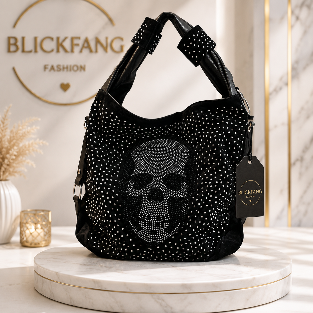 ✨ Glam Rock Skull Bag – Strass-Shopper mit Totenkopf | Der Blickfang für jedes Outfit