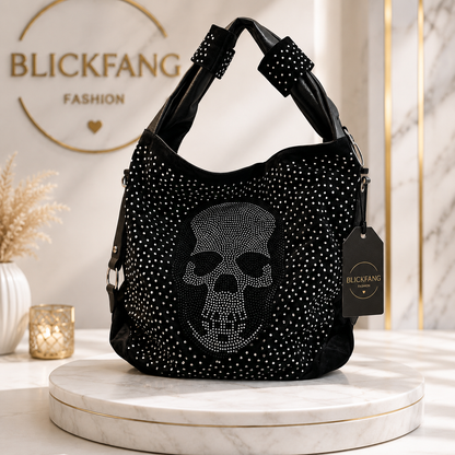 ✨ Glam Rock Skull Bag – Strass-Shopper mit Totenkopf | Der Blickfang für jedes Outfit