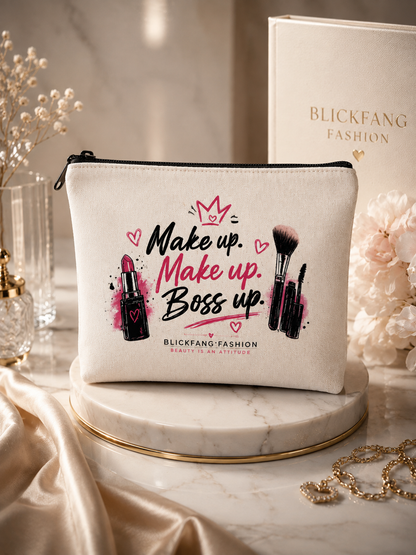 Kosmetiktasche “Make up. Boss up.” – Stylisch, praktisch & ein echter Blickfang