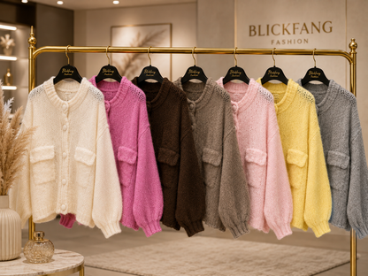 Premium Kuschel-Strickjacke – Weicher Cardigan in 9 Farben