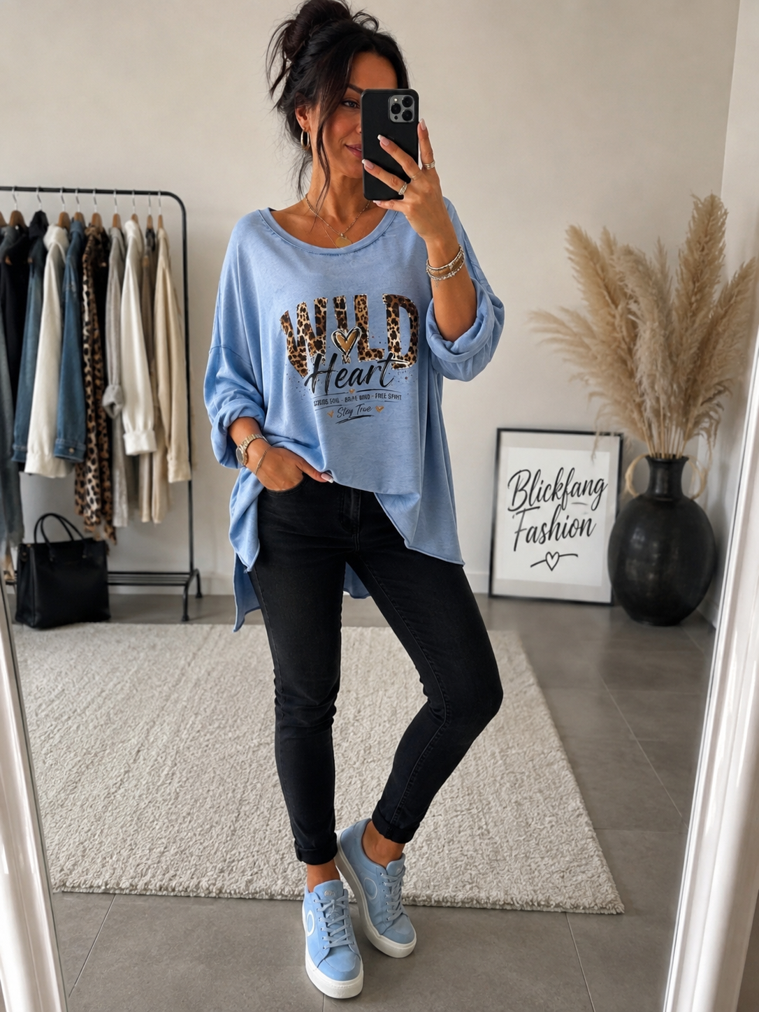 Wild Heart Oversize-Shirt – Handmade Leo-Statement