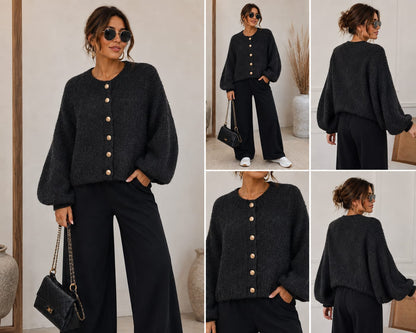 ✨ GOLDEN BUTTON – unsere neue Lieblings-Strickjacke ✨