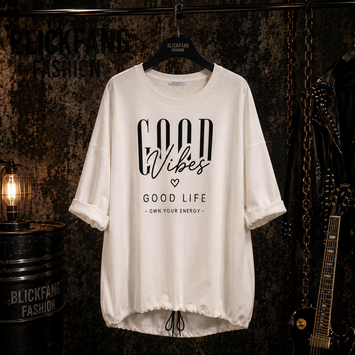 GOOD VIBES Oversize Shirt | Handmade Statement