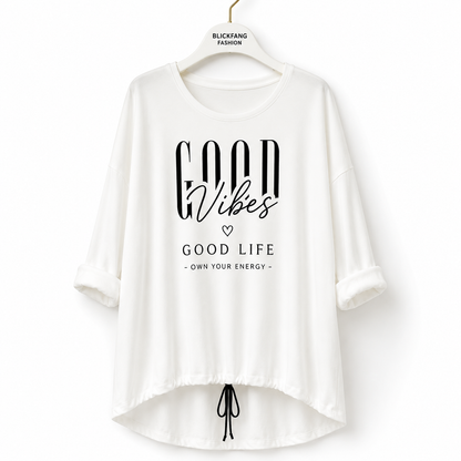GOOD VIBES Oversize Shirt | Handmade Statement